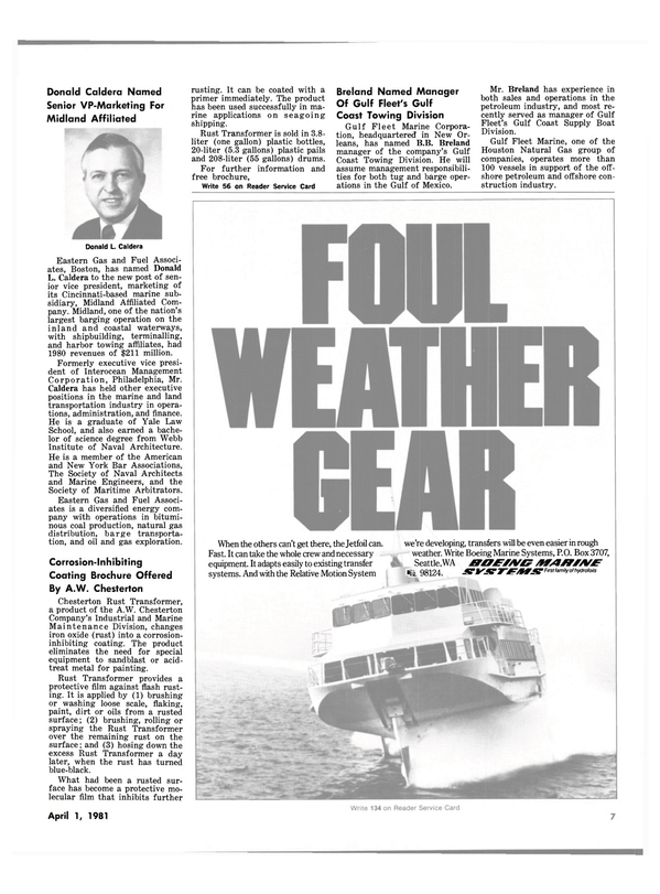 Maritime Reporter Magazine, page 5,  Apr 1981