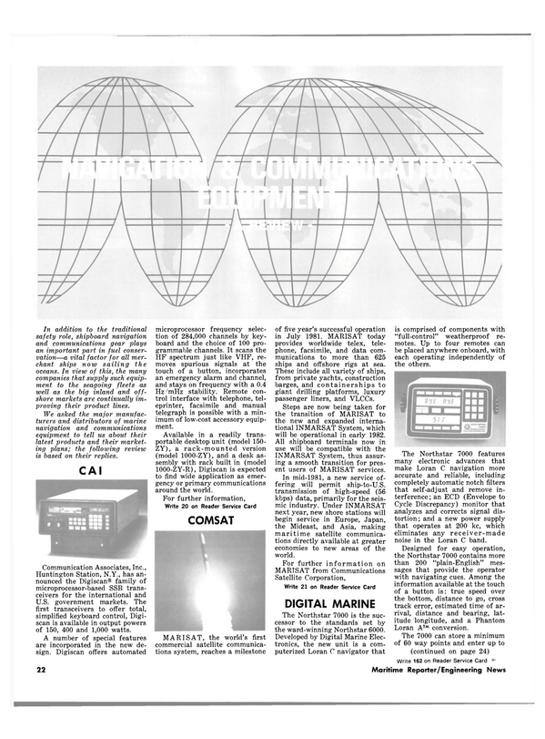 Maritime Reporter Magazine, page 20,  Apr 15, 1981