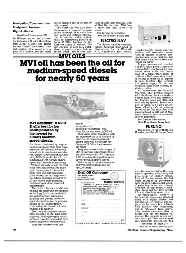 Maritime Reporter Magazine, page 22,  Apr 15, 1981