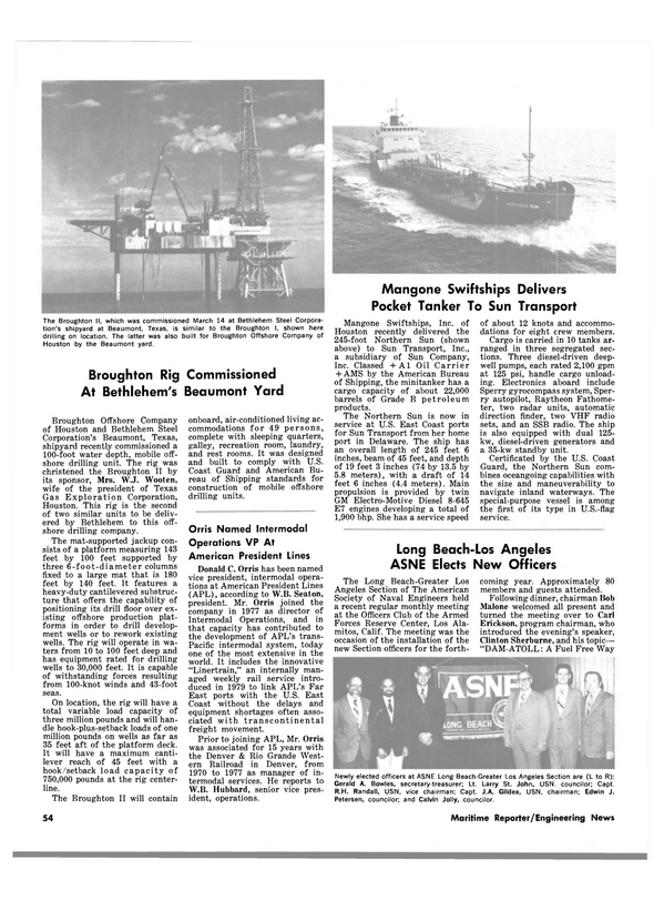 Maritime Reporter Magazine, page 52,  Apr 15, 1981