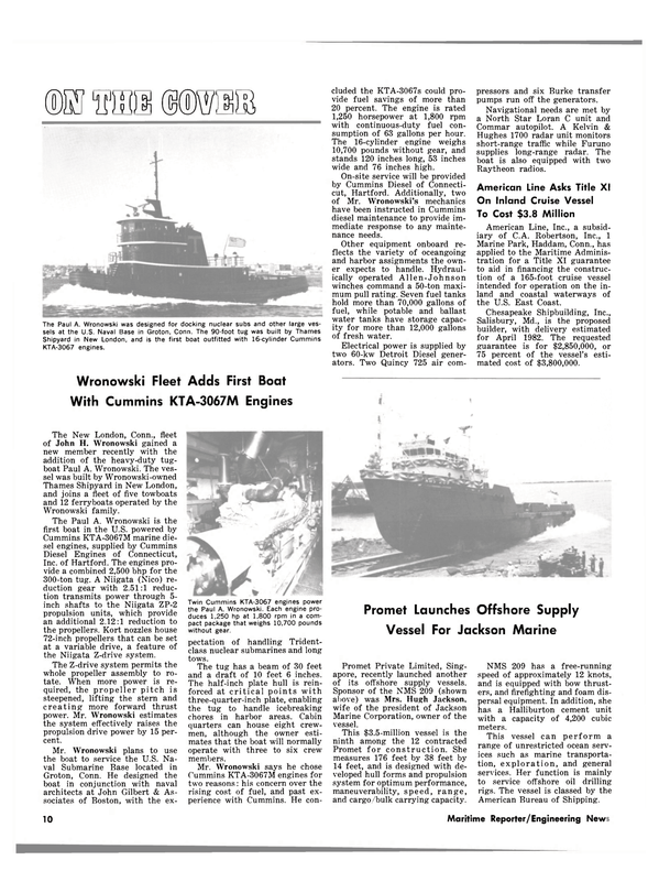 Maritime Reporter Magazine, page 8,  May 15, 1981