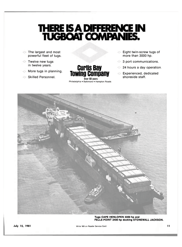 Maritime Reporter Magazine, page 9,  Jul 15, 1981