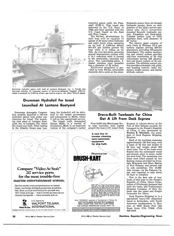 Maritime Reporter Magazine, page 18,  Jul 15, 1981