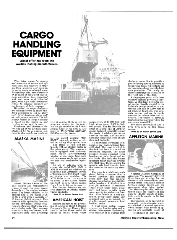 Maritime Reporter Magazine, page 22,  Sep 1981