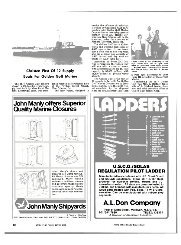 Maritime Reporter Magazine, page 50,  Sep 1981