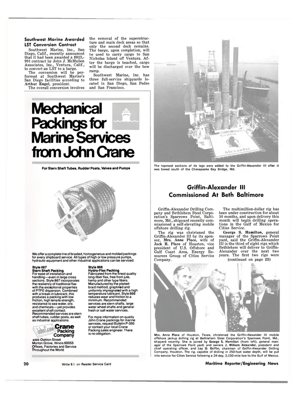 Maritime Reporter Magazine, page 18,  Sep 15, 1981