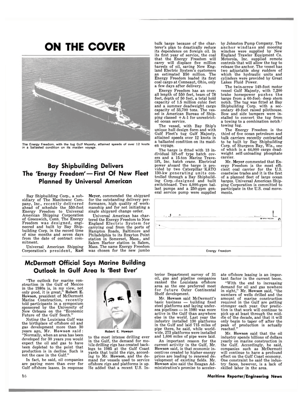 Maritime Reporter Magazine, page 12,  Oct 1981