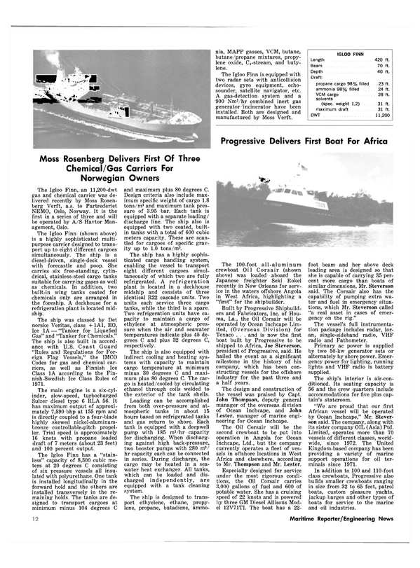 Maritime Reporter Magazine, page 10,  Oct 15, 1981