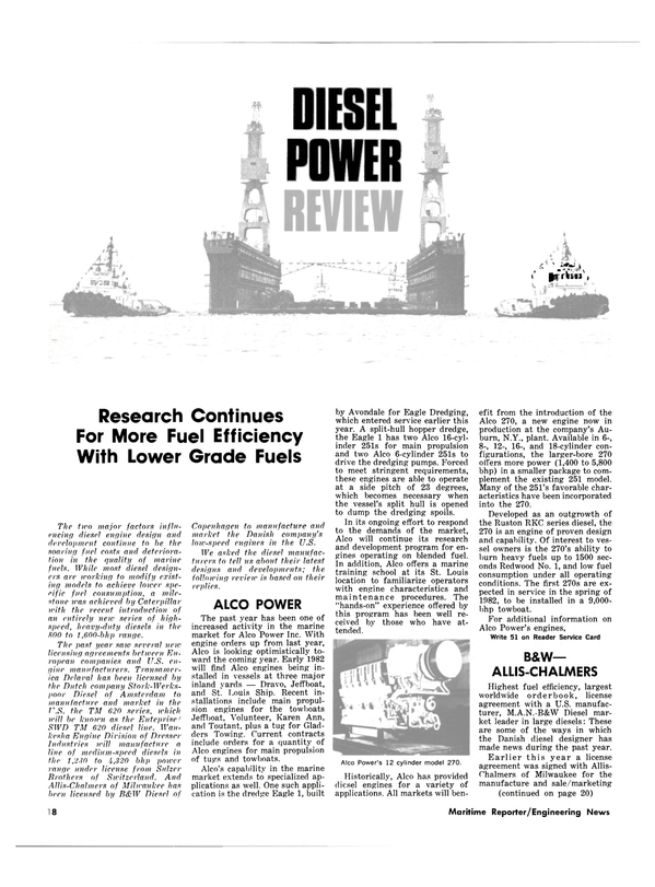 Maritime Reporter Magazine, page 16,  Oct 15, 1981