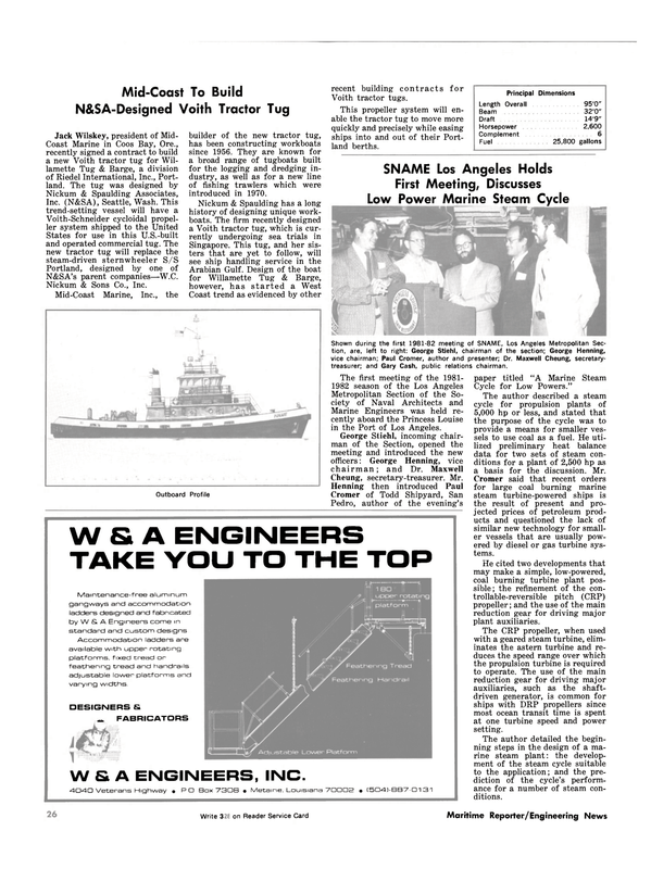 Maritime Reporter Magazine, page 26,  Nov 1981