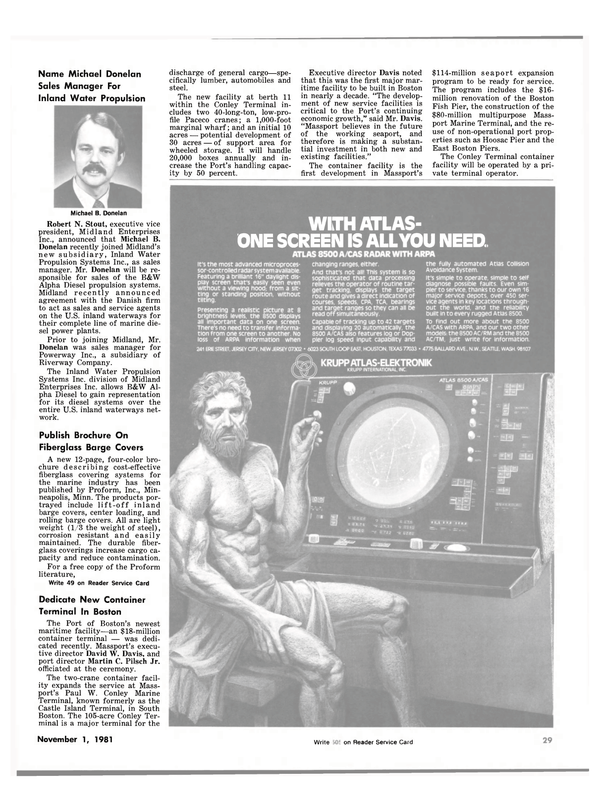 Maritime Reporter Magazine, page 29,  Nov 1981