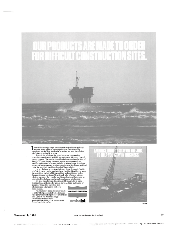 Maritime Reporter Magazine, page 51,  Nov 1981