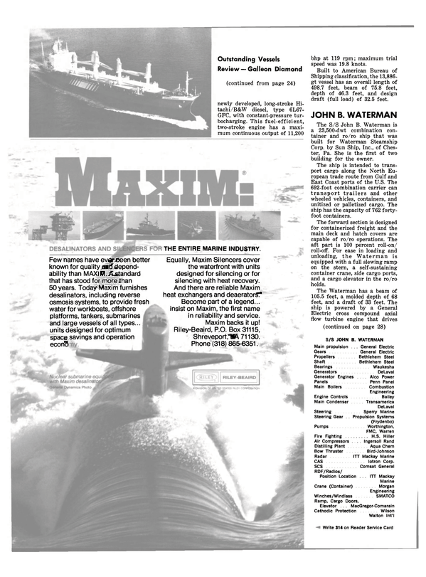 Maritime Reporter Magazine, page 20,  Dec 1981