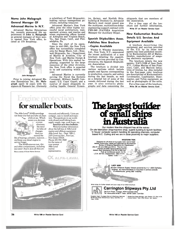 Maritime Reporter Magazine, page 22,  Dec 15, 1981