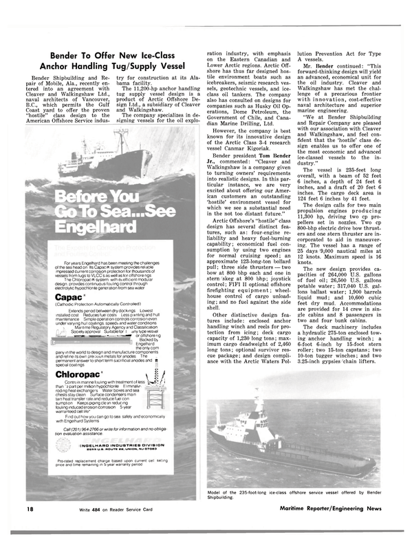 Maritime Reporter Magazine, page 16,  Mar 1983