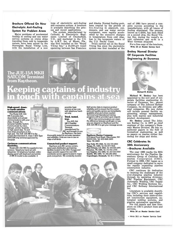 Maritime Reporter Magazine, page 18,  Mar 1983