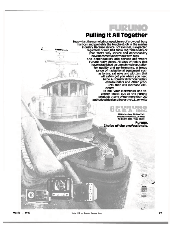 Maritime Reporter Magazine, page 27,  Mar 1983