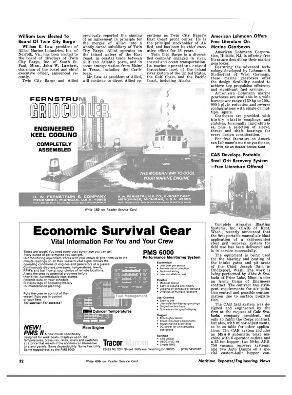 Maritime Reporter Magazine, page 30,  Mar 1983