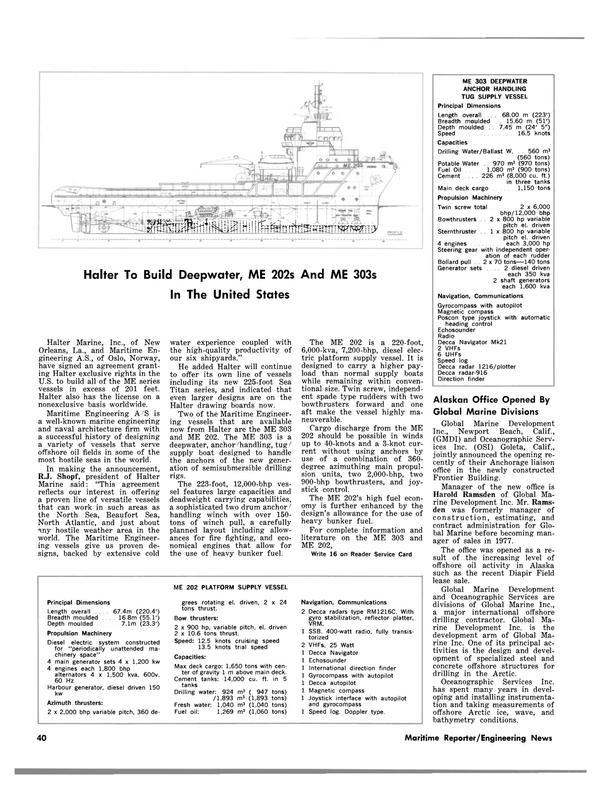 Maritime Reporter Magazine, page 38,  Mar 1983
