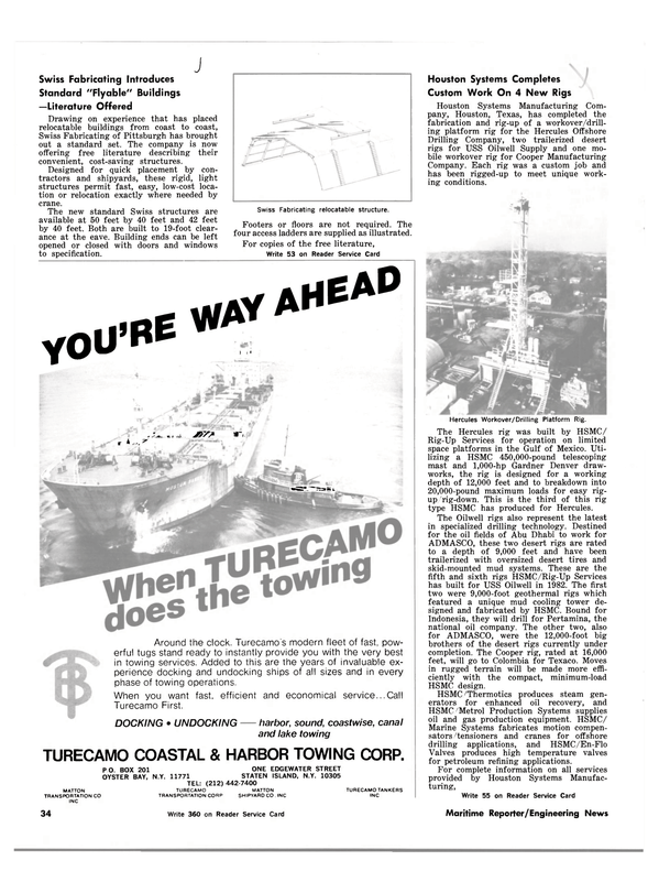 Maritime Reporter Magazine, page 34,  Mar 15, 1983