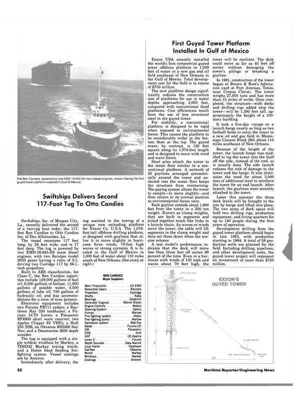 Maritime Reporter Magazine, page 52,  Aug 1983