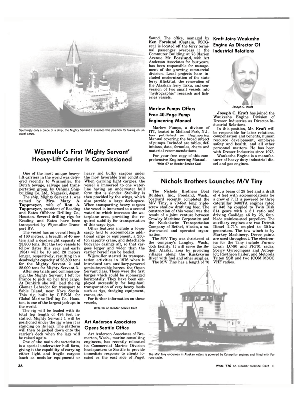 Maritime Reporter Magazine, page 32,  Oct 1983