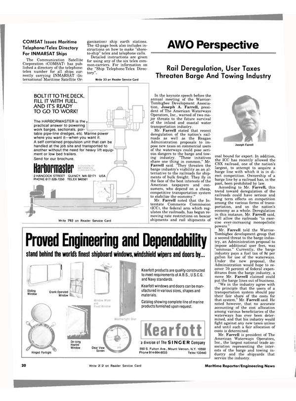 Maritime Reporter Magazine, page 20,  Nov 1983