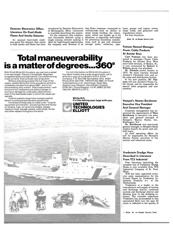 Maritime Reporter Magazine, page 92,  Nov 1983
