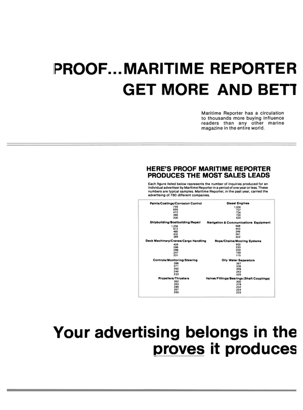 Maritime Reporter Magazine, page 14,  Dec 15, 1983