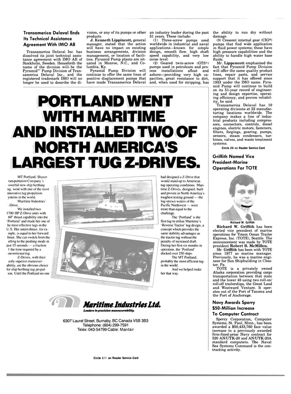 Maritime Reporter Magazine, page 4,  Apr 1984