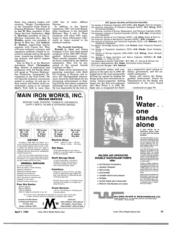 Maritime Reporter Magazine, page 71,  Apr 1984