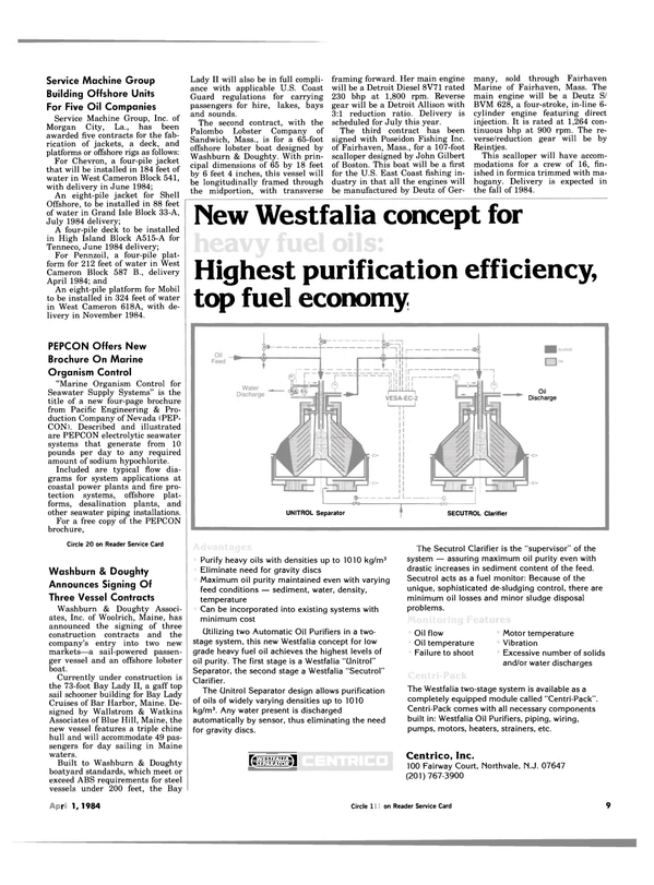 Maritime Reporter Magazine, page 7,  Apr 1984