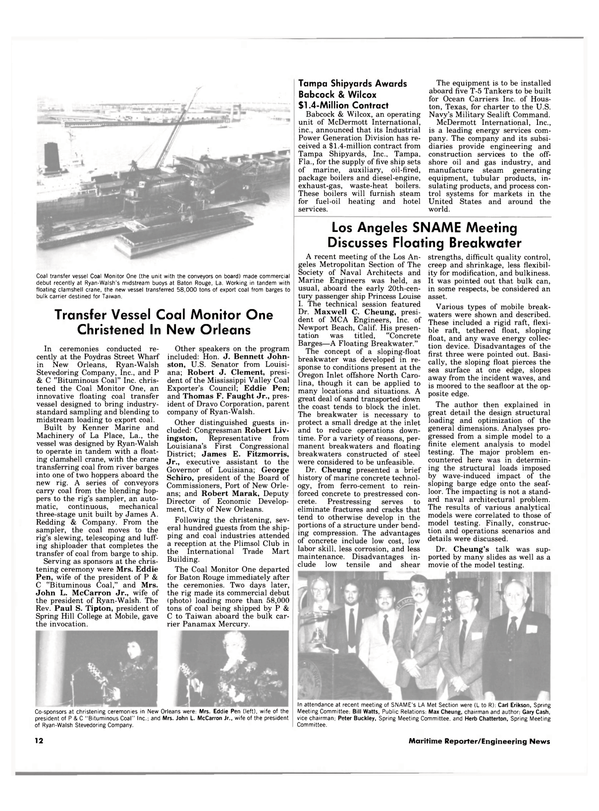 Maritime Reporter Magazine, page 10,  Apr 15, 1984
