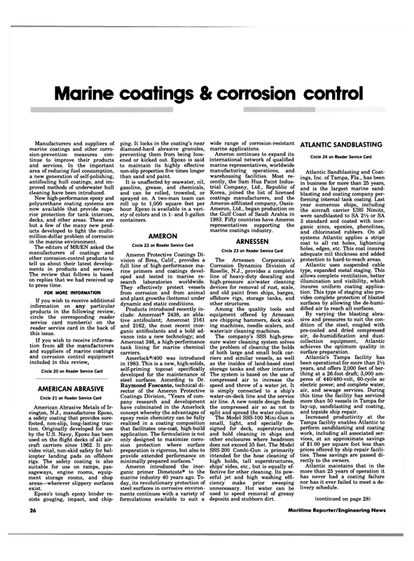 Maritime Reporter Magazine, page 24,  May 1984
