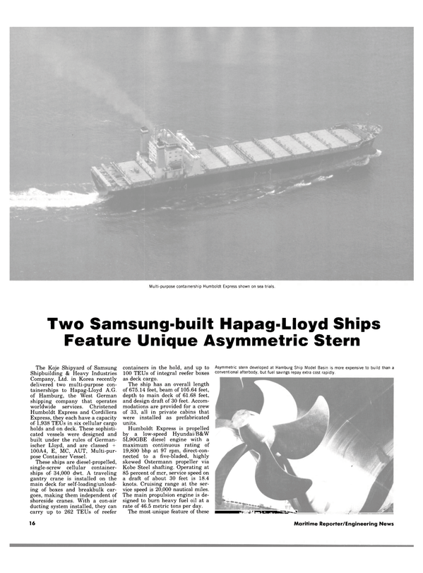 Maritime Reporter Magazine, page 14,  Jul 1984