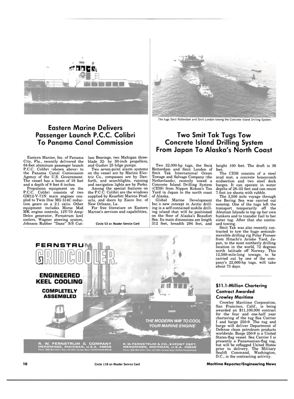 Maritime Reporter Magazine, page 8,  Aug 1984