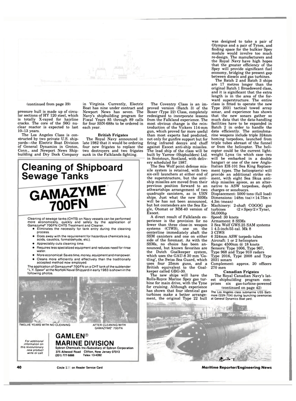 Maritime Reporter Magazine, page 38,  Aug 15, 1984