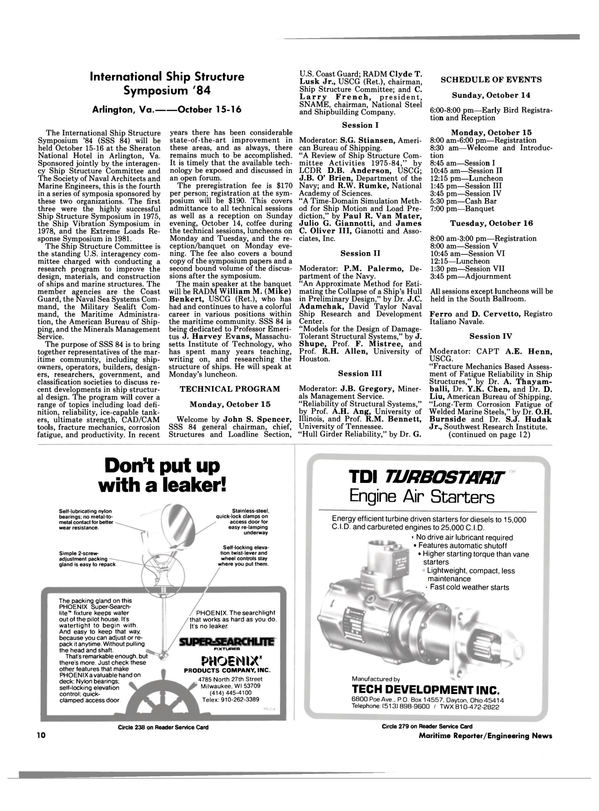 Maritime Reporter Magazine, page 8,  Oct 1984