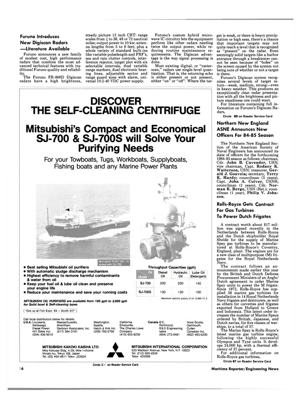 Maritime Reporter Magazine, page 14,  Oct 1984