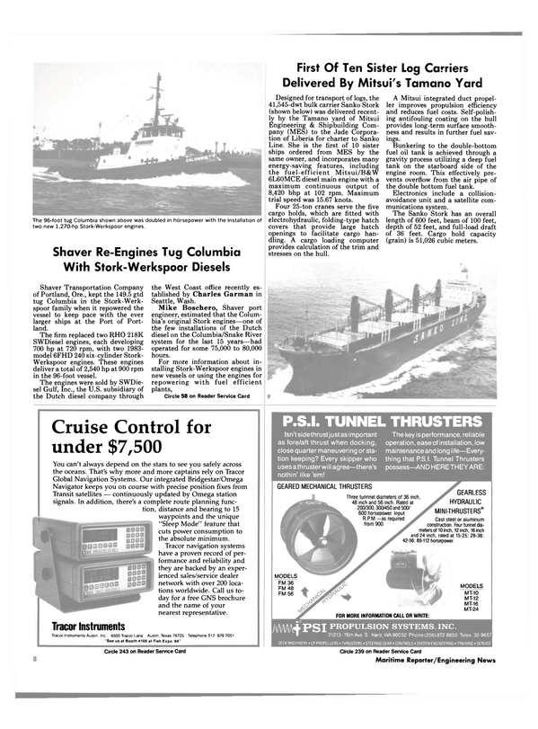 Maritime Reporter Magazine, page 6,  Oct 1984