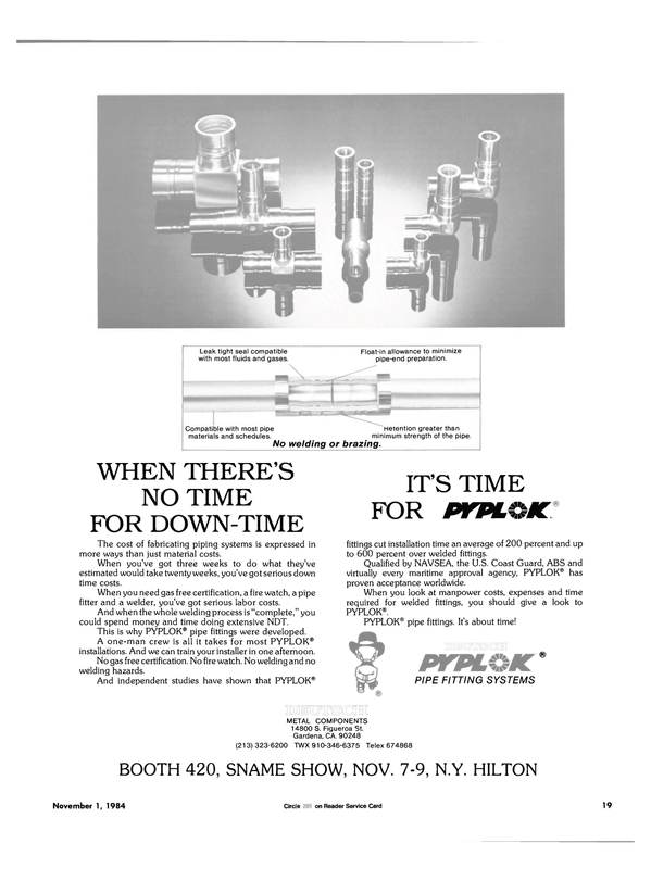 Maritime Reporter Magazine, page 15,  Nov 1984