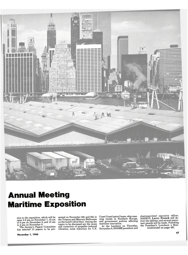 Maritime Reporter Magazine, page 43,  Nov 1984