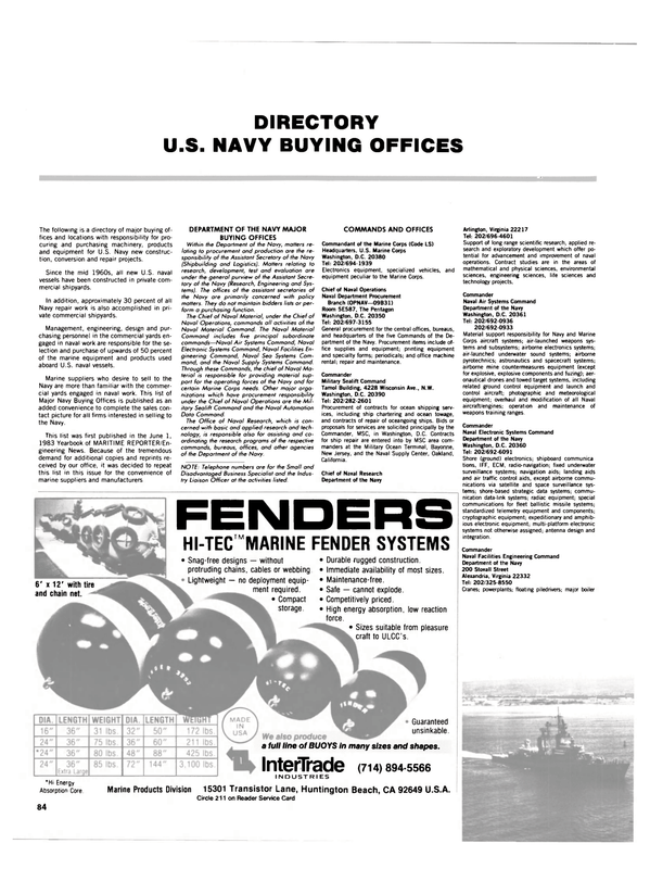 Maritime Reporter Magazine, page 80,  Nov 1984