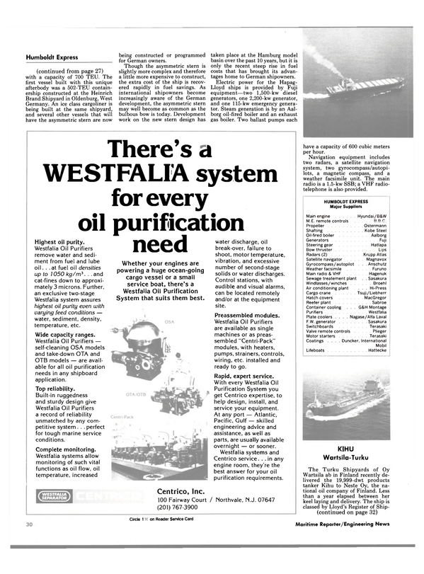Maritime Reporter Magazine, page 28,  Dec 1984