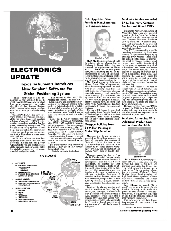 Maritime Reporter Magazine, page 38,  Mar 1985