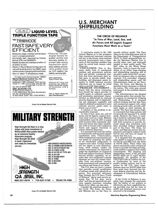 Maritime Reporter Magazine, page 52,  Jun 1985