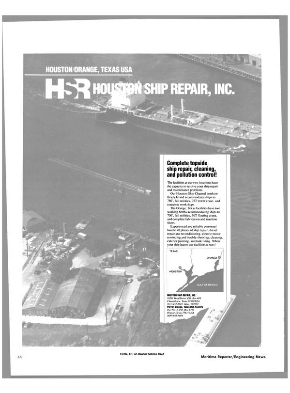 Maritime Reporter Magazine, page 40,  Nov 1985