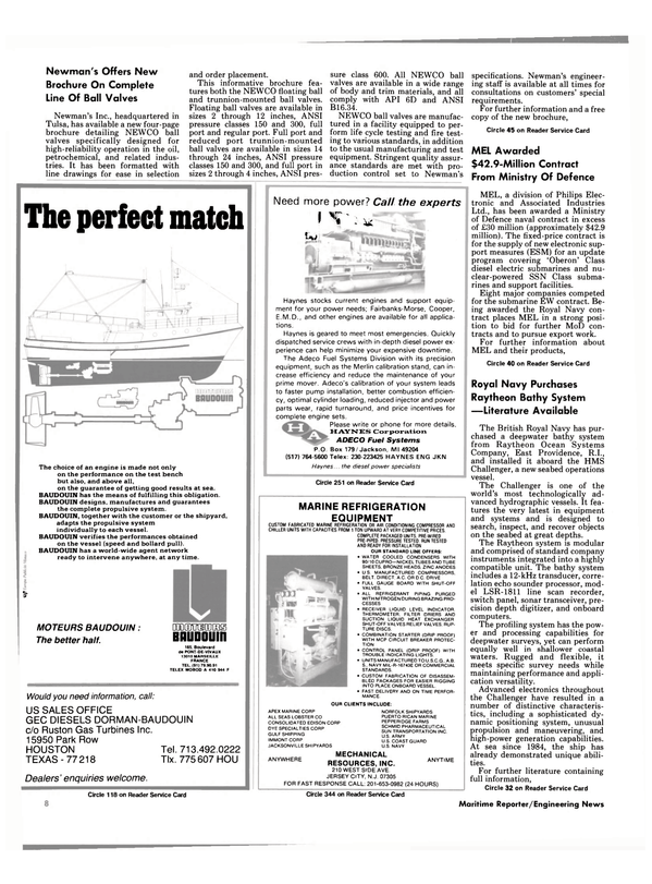 Maritime Reporter Magazine, page 6,  Nov 1985