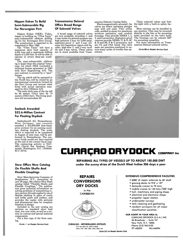 Maritime Reporter Magazine, page 79,  Nov 1985