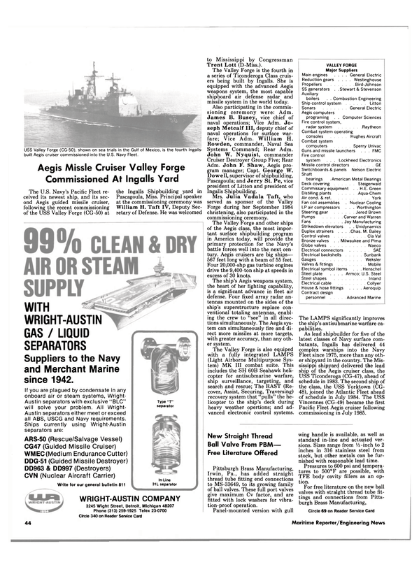 Maritime Reporter Magazine, page 42,  Feb 1986